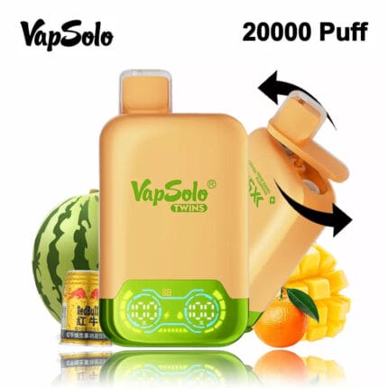 VapSolo Twins 20000 Puffs Dual Flavors 25ml Einweg-E-Zigarette
