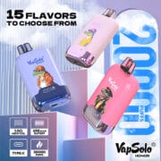 Vapsolo Honor 20000 20k Puffs Einweg-E-Zigarette mit einstellbarem Airflow – Bild 3