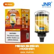 JNR Mega Shisha Hookah 100K Puffs Dual Mesh 60ml Einweg-E-Zigaretten Original – Bild 3