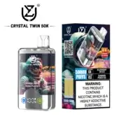 UZY Crystal Twin 50000 50K Puffs Double Flavor 40ml Einweg-E-Zigaretten Original – Bild 10