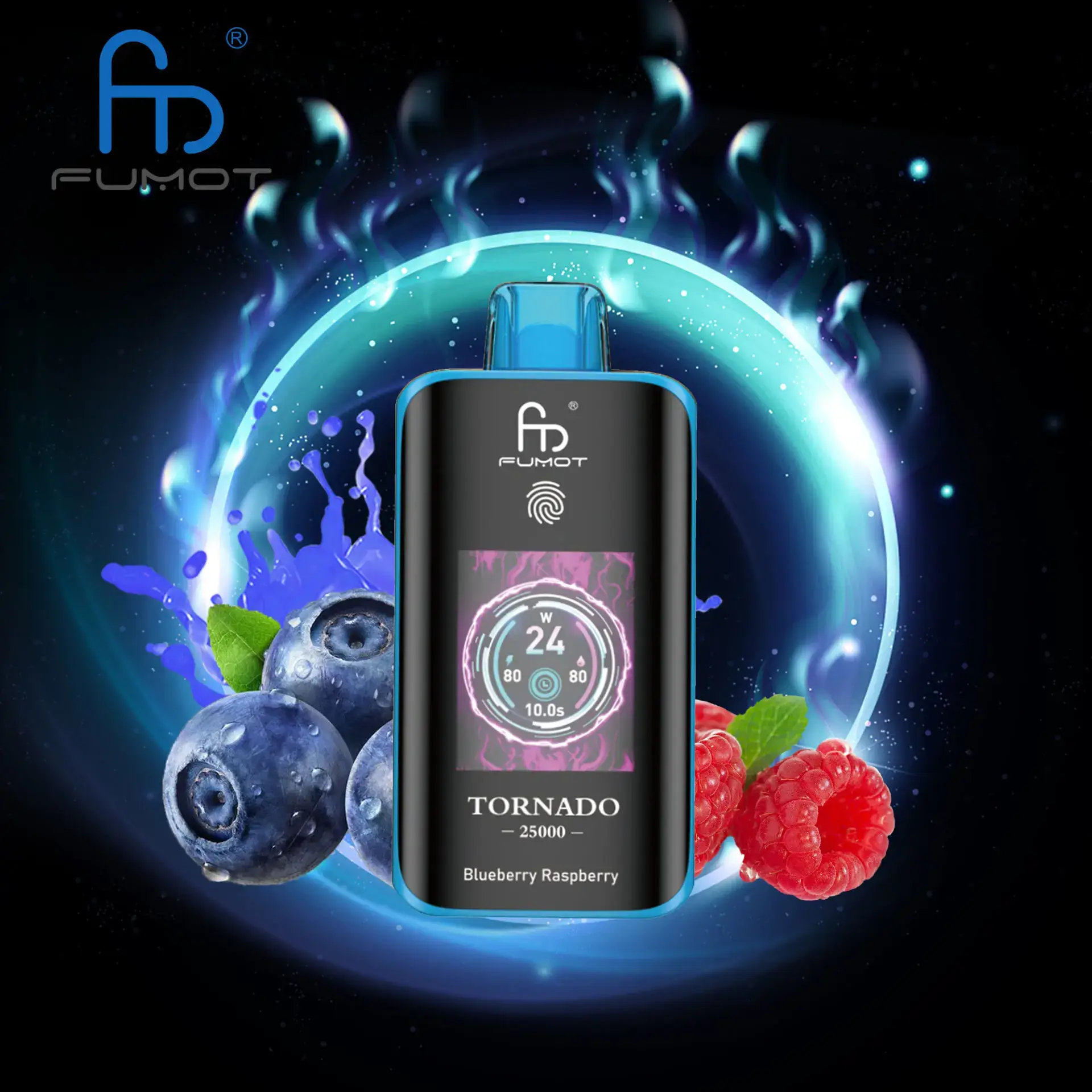Blueberry-Raspberry.jpg-1.webp RandM Fumot Tornado 25000 25K Puffs Dual Mesh Einweg-E-Zigaretten Original – Bild 21