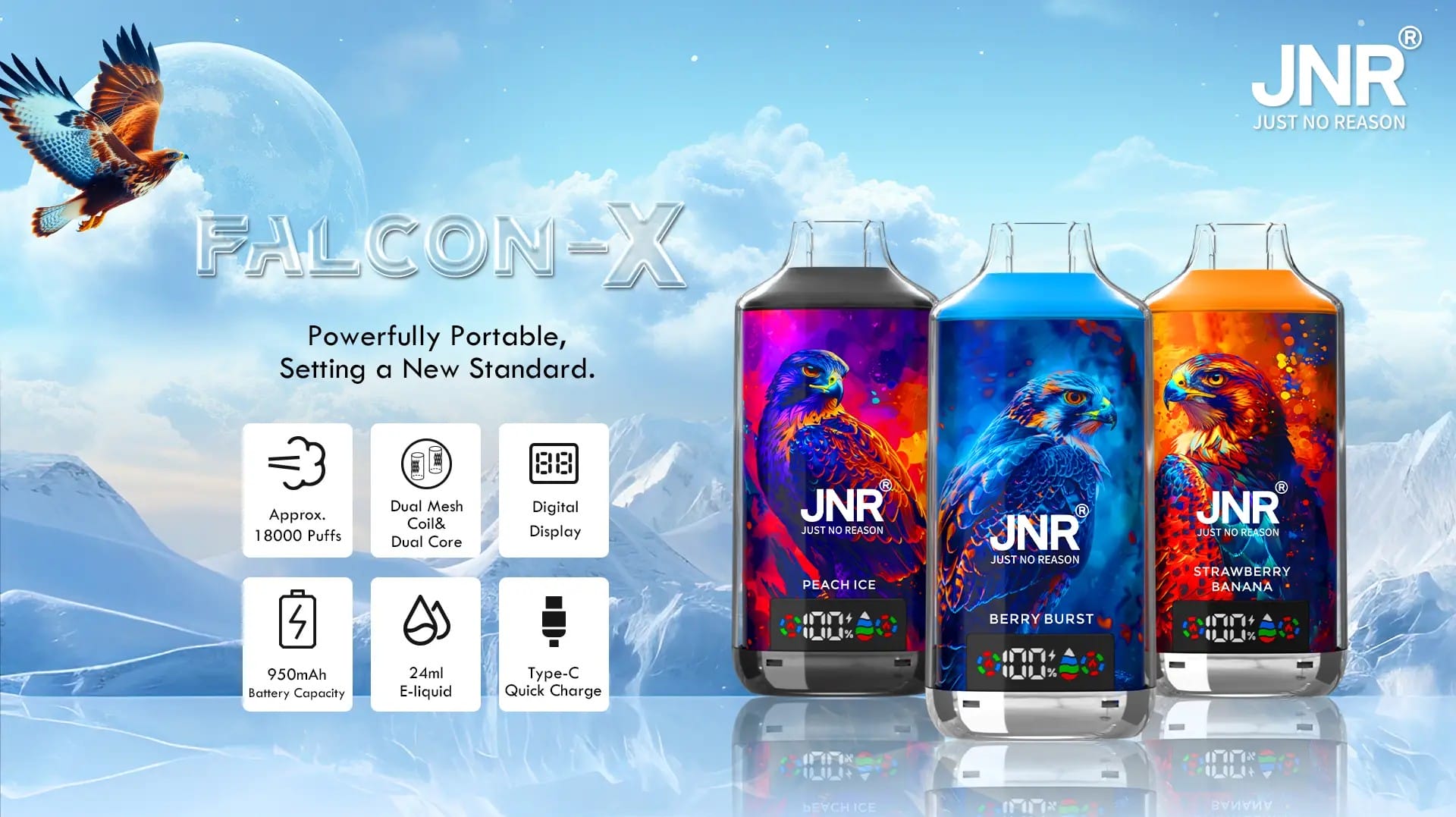 JNR FALCON X 18000 Puffs Jnr falcon x 18000 puffs