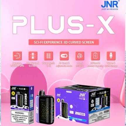 JNR PLUS-X 26000 Puffs 28ml Einweg-E-Zigaretten 3D Curved Screen Original