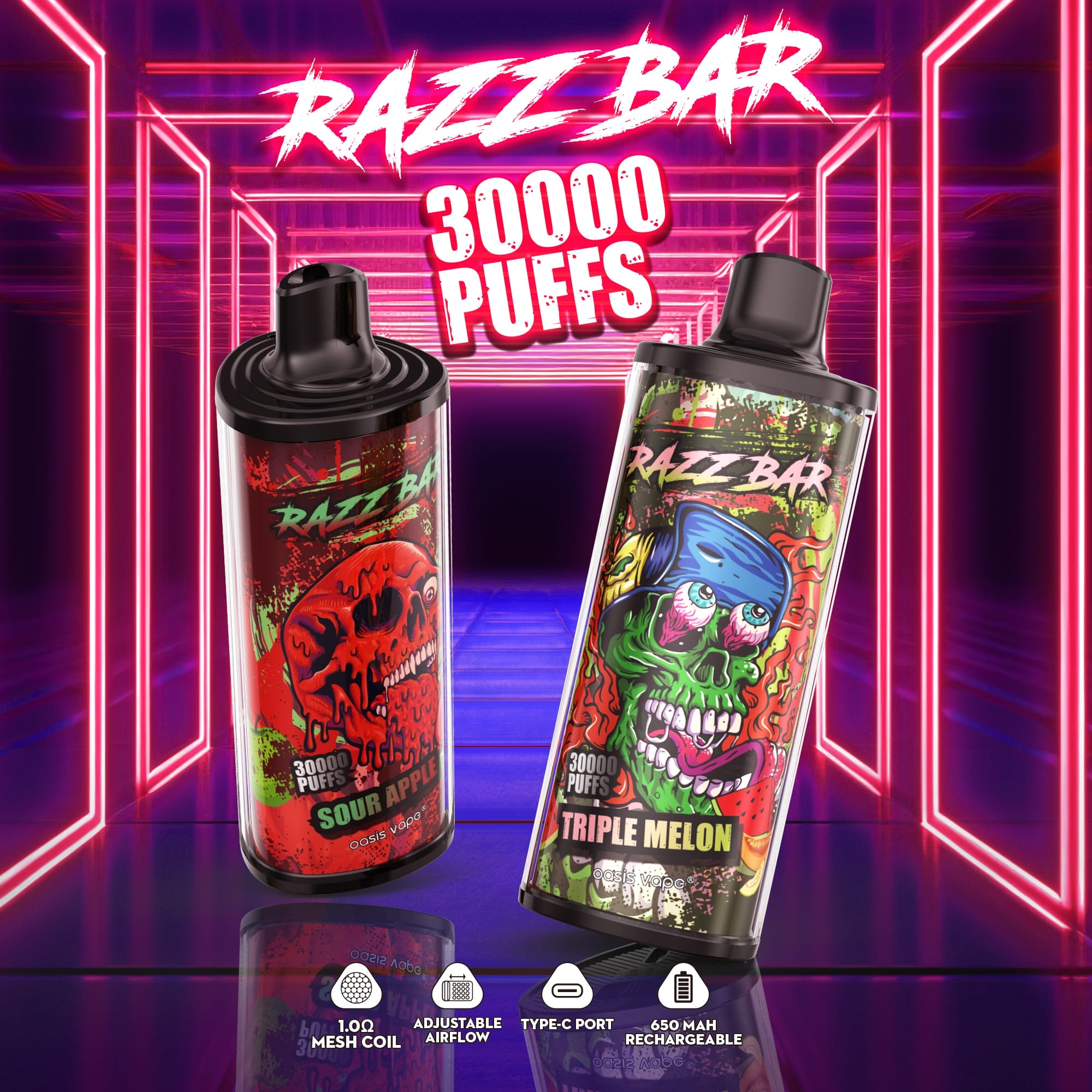 Razz Bar 30000 Puffs Mesh coil Razz bar 30000 puffs mesh coil