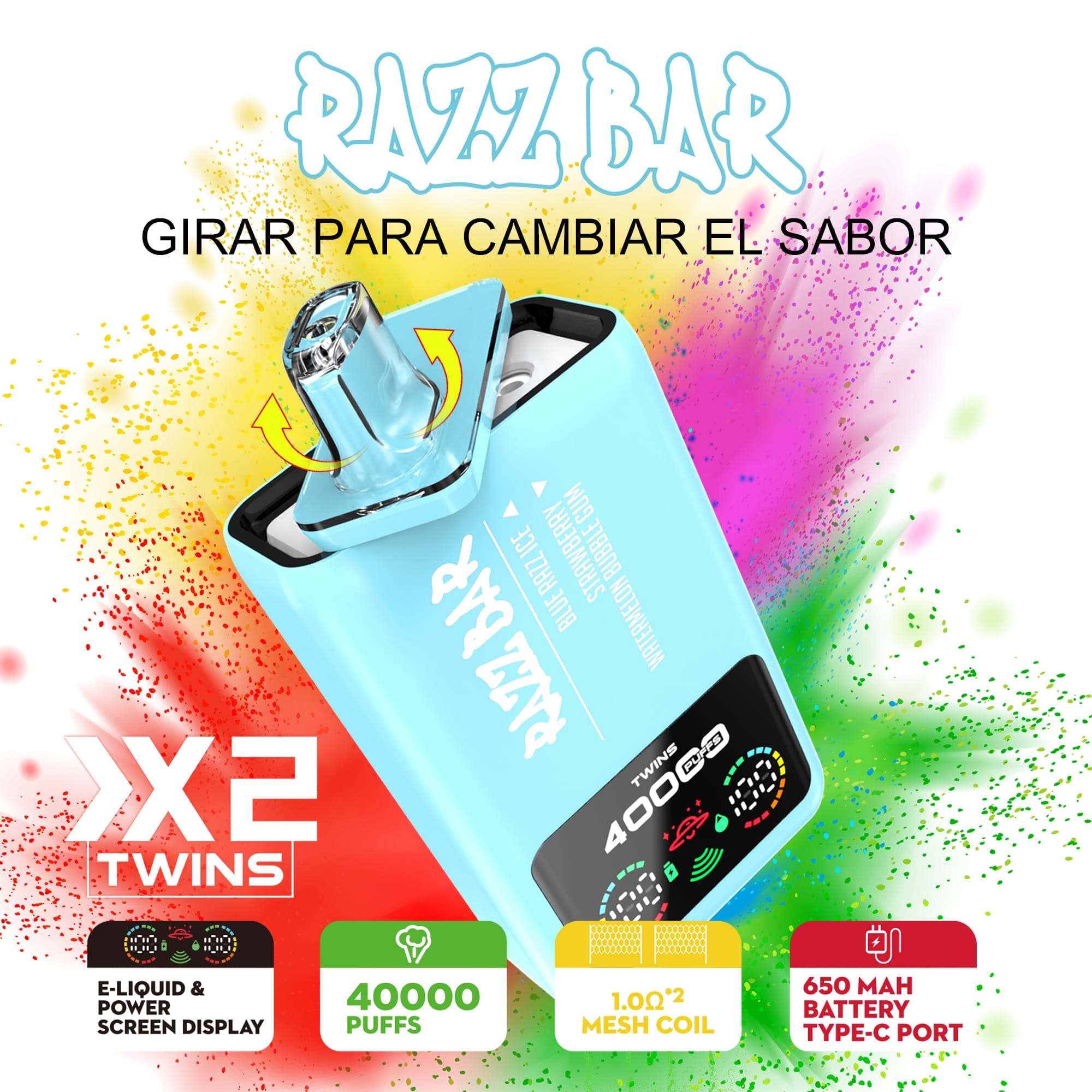 Razz Bar 40000 Puffs Twin Vape Razz bar 40000 puffs twin vape