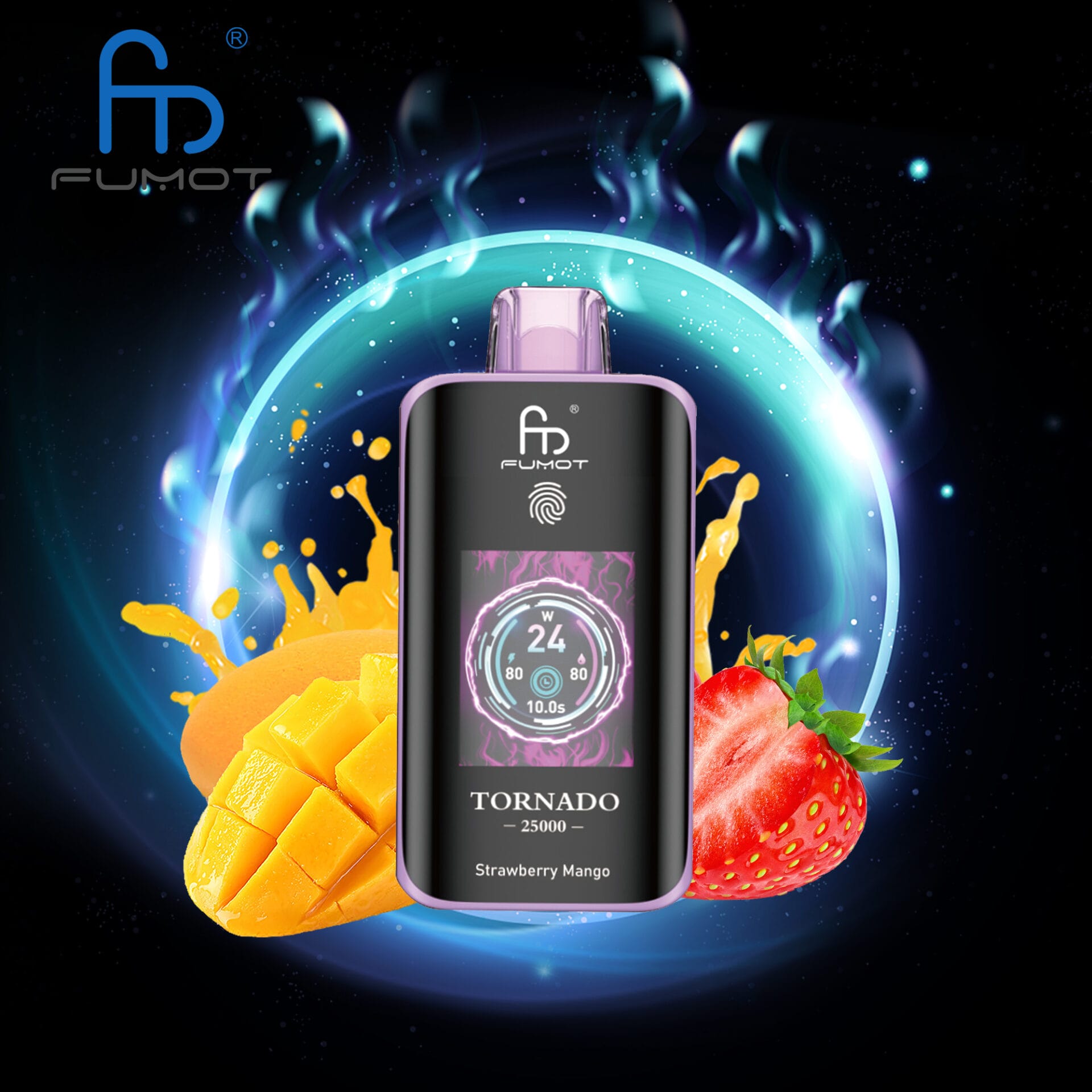 Strawberry-Mango.jpg RandM Fumot Tornado 25000 25K Puffs Dual Mesh Einweg-E-Zigaretten Original – Bild 7