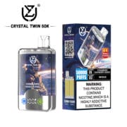 UZY Crystal Twin 50000 50K Puffs Double Flavor 40ml Einweg-E-Zigaretten Original – Bild 4