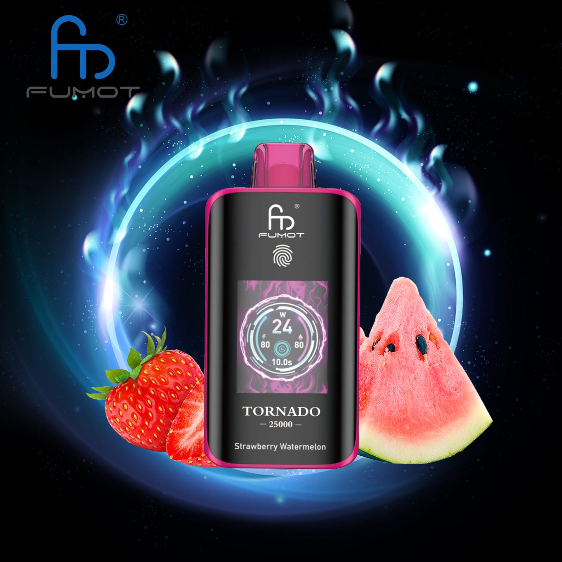 Strawberry-Watermelon.jpg RandM Fumot Tornado 25000 25K Puffs Dual Mesh Einweg-E-Zigaretten Original – Bild 5