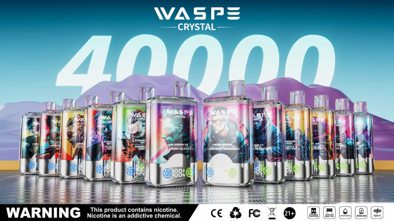 Waspe crystal 40000 40k puffs