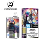 UZY Crystal Twin 50000 50K Puffs Double Flavor 40ml Einweg-E-Zigaretten Original – Bild 2