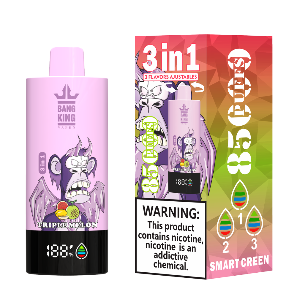 Strawberry-Watermelon-Triple-Melon-Strawberry-Ice.png Bang King Triple 85000 85k Puffs 63ml Einweg-E-Zigarette Original – Bild 4