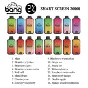 BANG 20000 20K Puffs Smart Screen 29ml Einweg-E-Zigarette Original – Bild 2