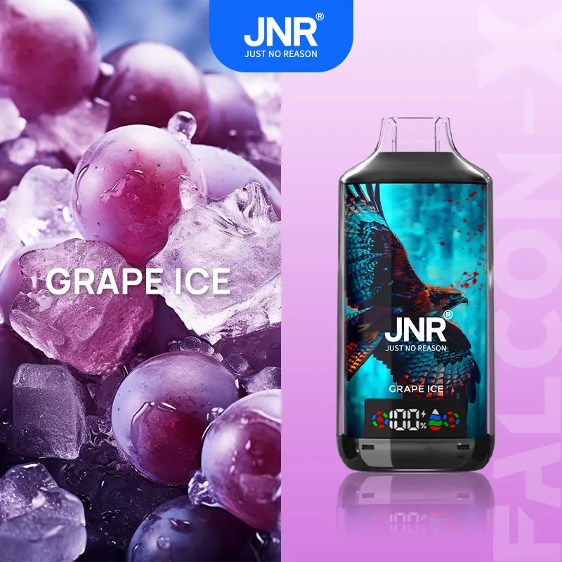 5-Grape-Ice.jpg.webp JNR FALCON-X 18000 Puffs 24ml Einweg-E-Zigaretten Digital Display Original – Bild 8