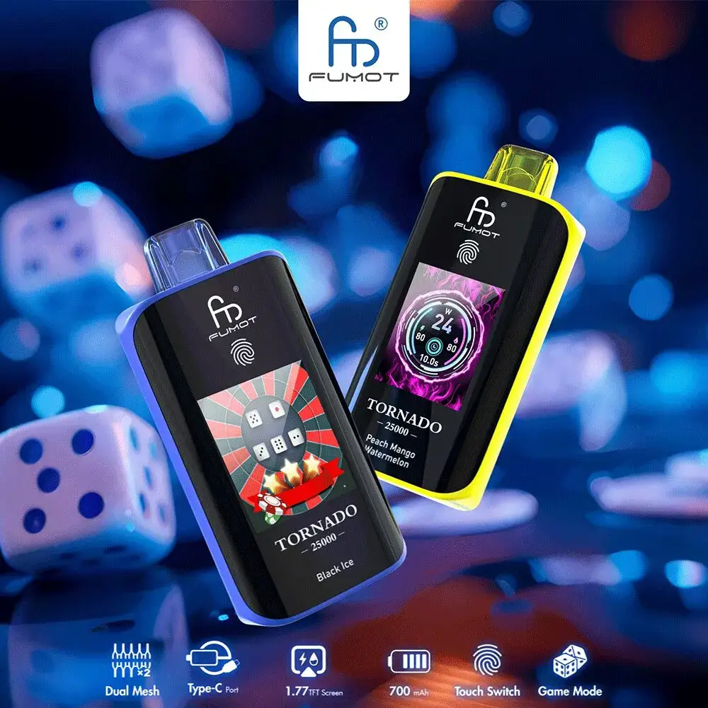Main-image.jpg-1.webp RandM Fumot Tornado 25000 25K Puffs Dual Mesh Einweg-E-Zigaretten Original – Bild 1