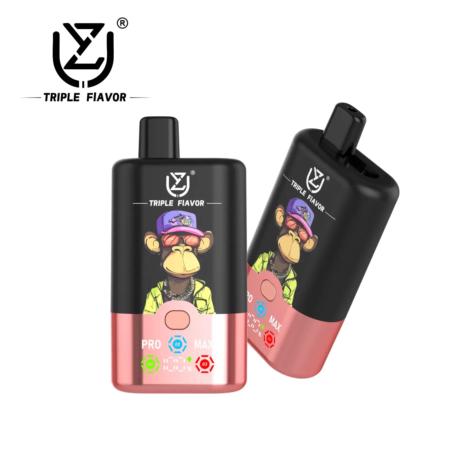 Kiwi-Passion-Fruit-Guava-Blueberry-Ice-Peach-Mango.jpg.webp UZY Triple Flavor 60000 60K Puffs 54ml Einweg-E-Zigaretten 3 in 1 Flavors Original – Bild 8