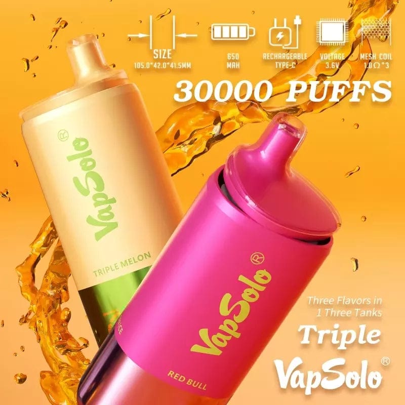 718b1bf8fd895c11c4bdf479b61598e.jpg Vapsolo Triple 30k 30000 Puffs 45ml Einweg-E-Zigarette Triple Flavor – Bild 5