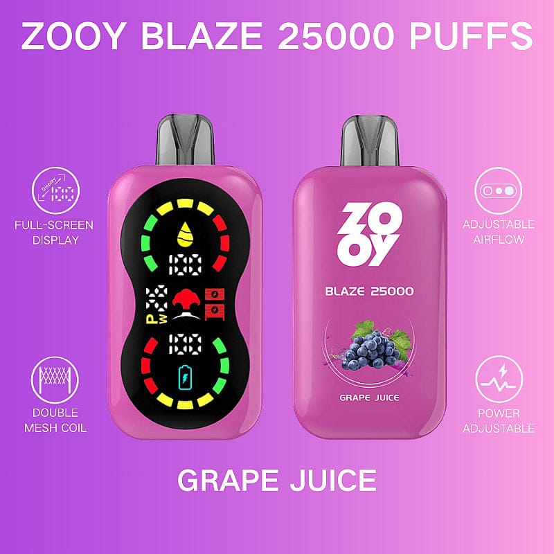 grape-juice.jpg ZOOY Blaze 25000 25K Puffs 650 mAh Einweg-E-Zigarette – Bild 11