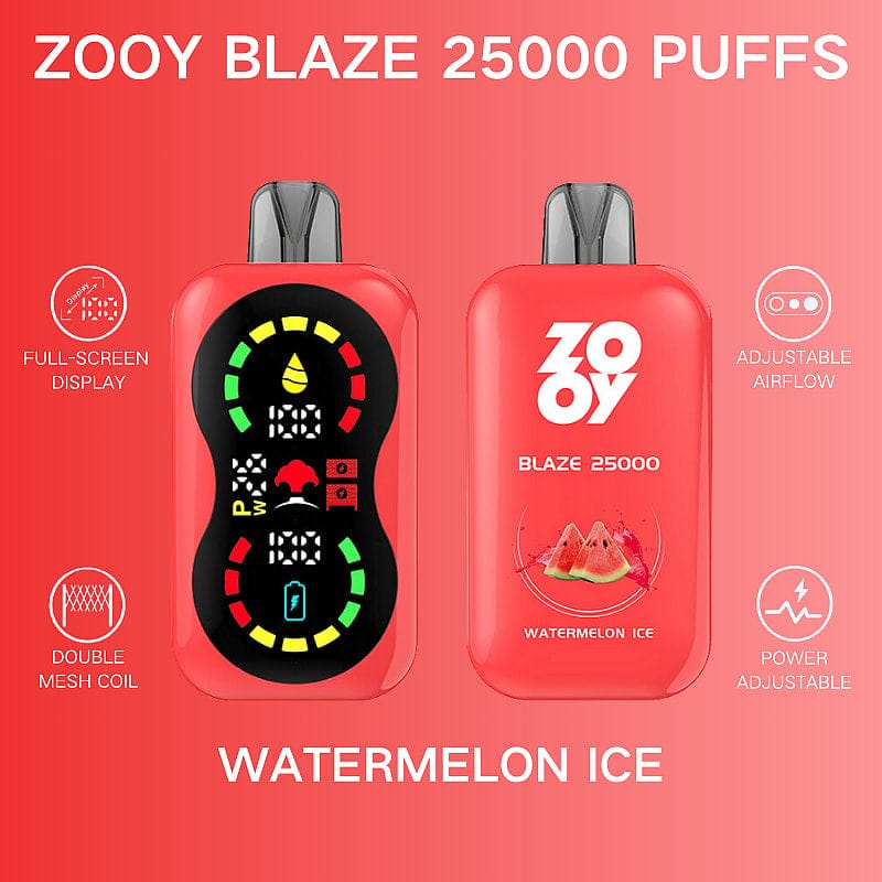 watermelon-ice-2-1.jpg ZOOY Blaze 25000 25K Puffs 650 mAh Einweg-E-Zigarette – Bild 3