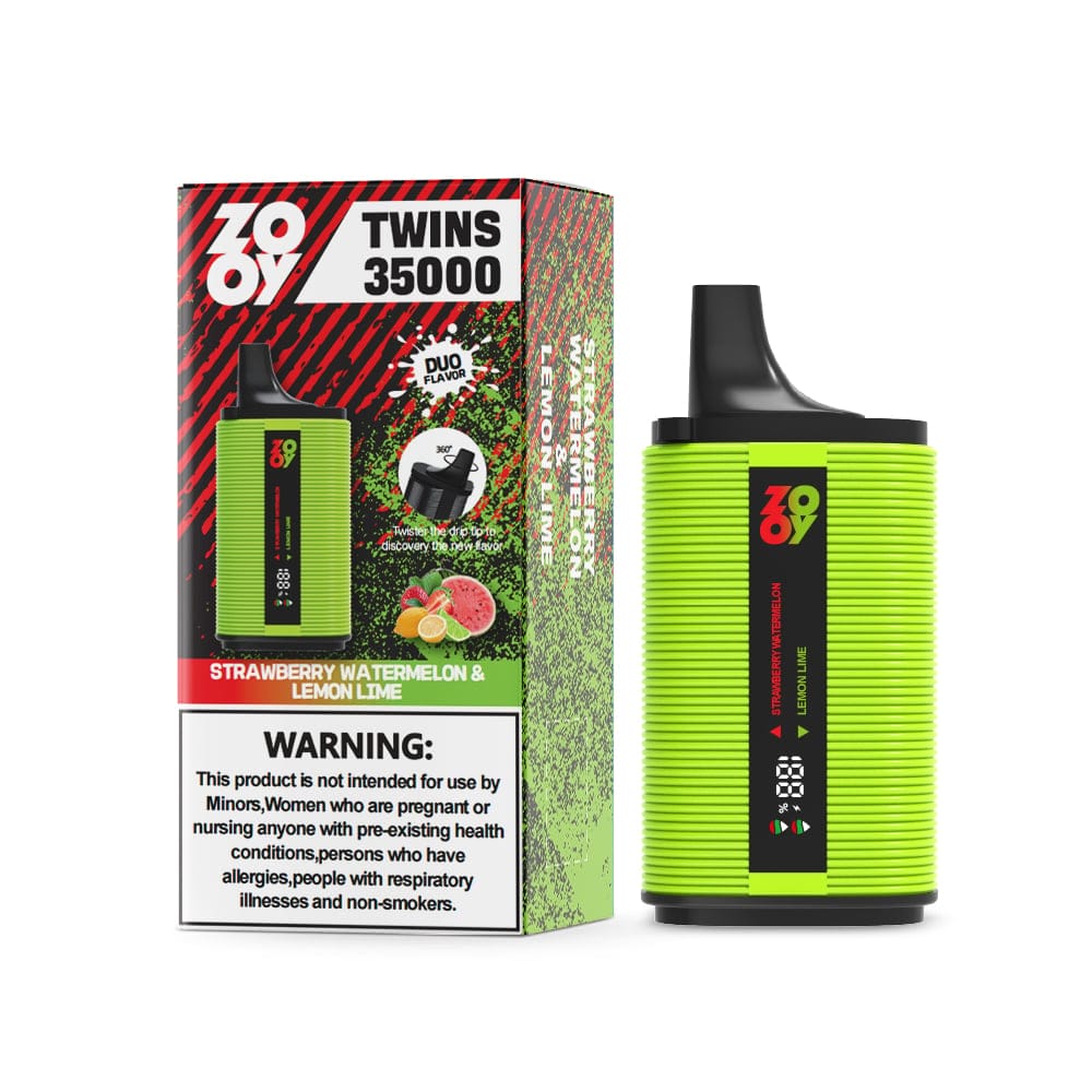 Strawberry-Watermelon-Lemon-Lime_1308bb61-7a71-4461-8d1f-cea5a36fd88e.jpg ZOOY TWINS 35000 35K Puffs 30ml Doppelgeschmack Einweg-E-Zigarette – Bild 6