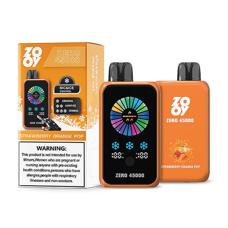 strawberry-orange-pop.jpg ZOOY ZERO 45000 45K Puffs Einweg E-Zigarette Dual-Mesh & Touchscreen – Bild 7