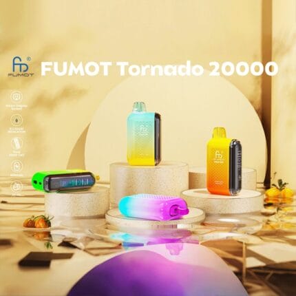 RandM Fumot Tornado 20000 20K Puffs Smart Screen Einweg-E-Zigaretten Original